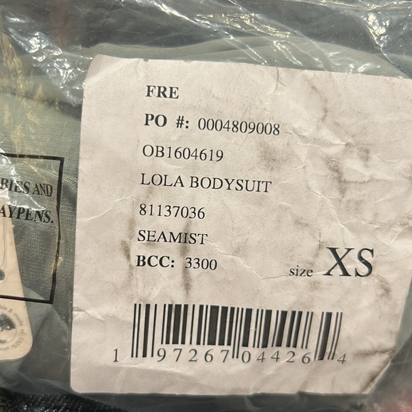 Free People Lola Bodysuit sea mist XS - Picture 5 of 6